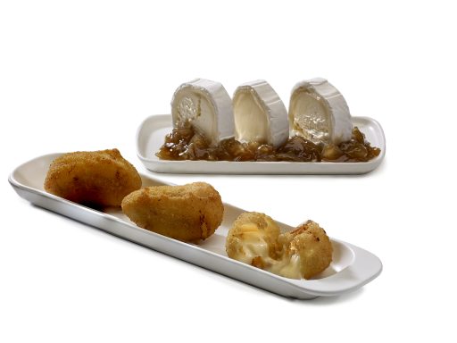 Croquetas de queso de cabra y cebolla caramelizada